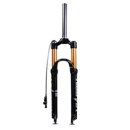 VPPV Mountain Bike Fork VPPV Mountain Suspension Forks 26 / 27.5 / 29 Inch Absorber, Remote Control Lock MTB Bike 1-1 / 8" Double Air Chamber Fork (Color : A, Size : 27.5 inch)