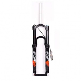 VPPV Mountain Bike Fork VPPV Mountain Suspension Forks 27.5 Inch, Aluminum Alloy Road Bike Cycling Straight Tube 1-1 / 8" Disc Adjustable Damping Travel 120mm (Color : B, Size : 26 inch)
