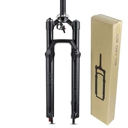 VPPV Spares VPPV MTB Air Fork 26 27.5 29 Inch, Ultralight Aluminum Alloy Straight Tube 28.6mm Mountain Bike Forks Axle 9mm Rebound Adjustment Travel 120mm (Color : Remote lock, Size : 27.5 inch)