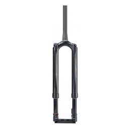 VPPV Spares VPPV MTB Carbon Fiber Bike Fork 27.5 Inch, Bicycle Suspension Forks Shoulder Control Conical Tube Disc Brake Unisex's Travel 120mm (Color : Black, Size : 29 INCH)