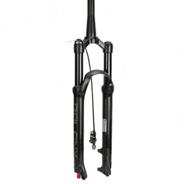 VPPV Mountain Bike Fork VPPV MTB Fork 26 / 27.5 / 29 Inch Bicycle Air Forks, Ultralight Shock Absorber Bike Steerer Travel 120mm Disc Brake for XC / AM / FR Cycling (Color : Remote Lockout Tapered, Size : 29 Inch)
