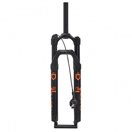 VPPV Mountain Bike Fork VPPV MTB Front Fork Magnesium Alloy 27.5 29 Inch, 1-1 / 8 ” Straight Tube Bike Suspension Remote Control Forks Travel 120mm (Color : B, Size : 27.5 inch)