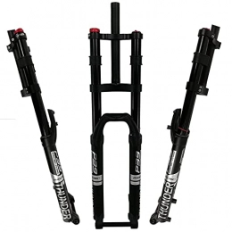 VTDOUQ Mountain Bike Fork VTDOUQ Bicycle fork DH Bicycle fork 27.5"29" Bicycle air suspension fork MTB 1-1 / 8"Adjustment of the damping of the straight fork shaft 160 mm travel 15x100 mm manual axle lock