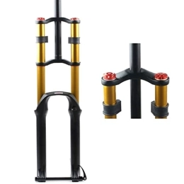 WAMBAS Spares WAMBAS Bike Suspension Forks DH Downhill Suspension Fork 26 27.5 29 Inch Air Shocks Forks Disc Brake Mountain Bike Double Shoulder Front Fork 1-1 / 8 Thru Axle 15mm Travel 140mm With Damping 2600g