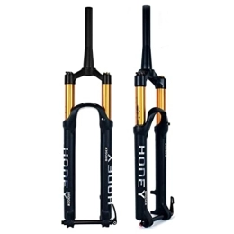 WAMBAS Spares WAMBAS Mountain Bike Air Suspension Forks 26 / 27.5 / 29 Inch MTB Fork Travel 120mm Tapered Front Fork Rebound Adjustable Thru Axle 15 * 100mm (Color : Manual, Size : 26'')