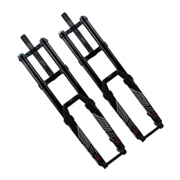 WATPET Mountain Bike Fork WATPET Bike Suspension Forks MTB AM DH Bicycle Air Fork Double Shoulder Mountain Bike Fork 27.5 29inch Thru Axis 140 Travel Suspension Oil and Gas Fork Tapered Steerer and Straight Steerer Front Fork
