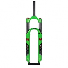 Waui Mountain Bike Fork Waui 26 / 27.5 / 29inch Bicycle Front Fork Suspension Forks Mountain Bike Magnesium Alloy MTB Suspension Lock Shoulder (Color : Green, Size : 26inch)