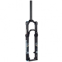 Waui Spares Waui 26inch Suspension Forks, 1-1 / 8" MTB Mountain Bike Shock Fork Aluminum Alloy Disc Brake Damping Adjustment Travel 100mm (Color : Black, Size : 29inch)