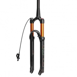Waui Mountain Bike Fork Waui 27.5" Suspension Fork, Outdoor Aluminum Alloy Disc Brake Damping Adjustment Cone Tube 1-1 / 8" Travel 100mm (Color : B, Size : 26inch)