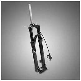 Waui Mountain Bike Fork Waui 29" Bicycle Suspension Fork, Aluminum-magnesium Alloy Ultralight Hydraulic Line Control 1-1 / 8" Travel 100mm Black (Size : 27.5inch)