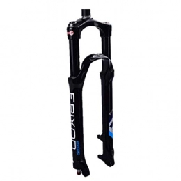 Waui Spares Waui Air Fork RLC (DUAL AIR) Suspension Bicycle MTB Fork Carbon Steerer Tube MTB Mountain Bike 26 Inch Shock Absorber Stroke 100 Mm (Color : Black)