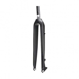 Waui Mountain Bike Fork Waui Bicycle Suspension Fork, Full Carbon Rigid 3K Fiber MTB Bike Disc Brake Front Fork 1-1 / 8'(28.6mm) 29inch Black (Color : B, Size : 27.5inch)