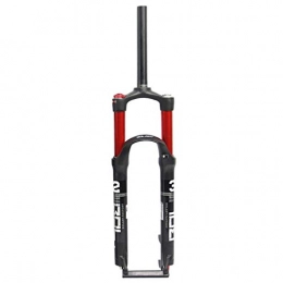 Waui Mountain Bike Fork Waui Double Chamber Suspension Fork, 26" / 27.5 Aluminum Alloy Disc Brake Damping Adjustment Cone Tube 1-1 / 8" Travel 100mm (Color : B, Size : 27.5inch)