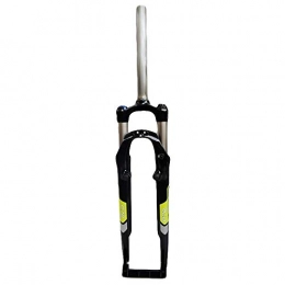 Waui Mountain Bike Fork Waui Mountain Bike Suspension Fork Straight Air Plug bounce adjustment 26inches 700C 28.6mm (Color : Black / green)