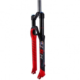 Waui Mountain Bike Fork Waui Suspension Front Fork Mountain Bike 26 / 27.5 Inches Air Damping Adjustment Bicycle Shoulder Lock 1-1 / 8" (Color : RED, Size : 26inch)