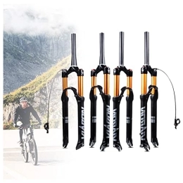 WDNMDY Spares WDNMDY 26 / 27.5 / 29 Inch, Ultralight Bicycle Suspension Fork 28.6mm Straight / Tapered Tube, QR 9mm, Shoulder Control / Wire Control Lockout Bicycle Fork, Off-road Mountain Bike Front Forks