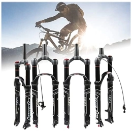 WDNMDY Mountain Bike Fork WDNMDY Mountain Bike Fork - 26 / 27.5 / 29 Inch, 1-1 / 8" Straight / Tapered Tube, Travel 120mm Air Suspension Fork, Adjustable Damping, QR 9mm, Manual Lockout / Remote Lockout Bicycle Fork