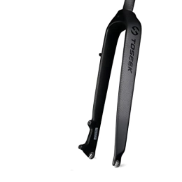 WEbjay Spares WEbjay Suspension Forks Matte 3K Carbon Fiber Mountain Bike Fork 1-1 / 8 Rigid Disc Brake MTB Bicycle Forks 26 / 27.5 / 29er Straight Tube 28.6mm Mtb Forks (Color : Black 29er)