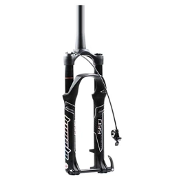 WEHQ Mountain Bike Fork WEHQ Suspension Fork Bike, Bike Fork 26 27.5 29 Inch MTB Bicycle Air Suspension Barrel Axis Cone Tube Remote Control Travel 125mm ABS Lock Disc Brak Ultralight Gas Shock