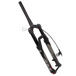 WEHQ Mountain Bike Fork WEHQ Suspension Fork Bike, Mountain Bike Front Fork 26 27.5 29 Inch Aluminum Alloy Suspension Fork Air Pressure Shock Absorber Bicycle Tapered Tube, Black, Axis: 15 100mm, Travel:140mm