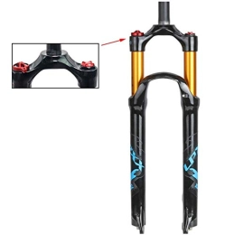 WEHQ Mountain Bike Fork WEHQ Suspension Fork Bike, MTB 26 27.5 29 Inches Front Fork Air Pressure Fork Magnesium Aluminum Alloy Material Lightweight Suspension Gas Fork 9mm Quick Release Travele 100mm