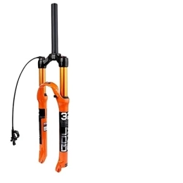 WENZI9DU Mountain Bike Fork WENZI9DU Bike Fork Solo Air Orange MTB Bicycle Front Suspension Straight / Tapered RL / LO 26 / 27.5 / 29inch Magnesium Alloy QuickRelease (Color : 26 Straight Remote)