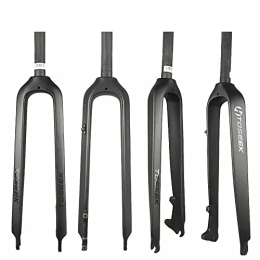 WENZI9DU Spares WENZI9DU Full Carbon Mountain Bike Front Fork 26 / 27.5 / 29" MTB Bicycle Tapered Disc Brake Rigid Fork Ultralight Carbon Fiber Cycling Fork (Color : 29 in-Straight Tube)
