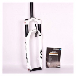 WFBD-CN Mountain Bike Fork WFBD-CN mountain bike fork Bicycle Fork 26 / 27.5 / 29er 100mm Mountain MTB Bike Fork Of Air Damping Front Fork Remote Suspension Fork bike suspension forks (Color : 27.5er Remoter white)