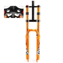 WHQWZ Spares WHQWZ Bike Suspension Fork 27.5 / 29 inch 150mm for Mountain Bike DH Air Double Shoulder Downhill Rappelling Bicycle fork 28.6mm Straight Tube forks (Color : Orange, Size : 26 inch)