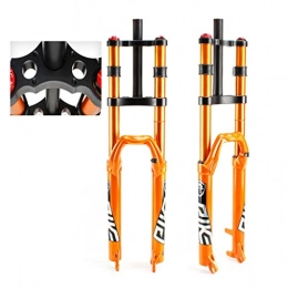 WHQWZ Mountain Bike Fork WHQWZ MTB DH Air Fork 27.5 29 Inch, 150mm Bicycle Downhill Suspension Double Shoulder Control 28.6mm Bike Straight Tube Fork 2150g (Color : Orange, Size : 29 inch)