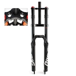 WHQWZ Spares WHQWZ MTB DH Fork Bike Air 27.5 29 Inch 150mm Ultralight Double Shoulder Control 28.6mm Straight Tube Fork Bicycle Downhill Suspension 2150g (Color : Black, Size : 26 inch)