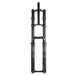 WOFDALY Spares WOFDALY Ultra Light 27.5 / 29 Inch Double Shoulder Front Fork Mountain Bike Downhill Air Fork 15 * 110MM Barrel Shaft Rebound Adjustment Straight Tube Aluminum Magnesium Suspension Front Fork, C, 29 inch