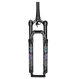 WOFDALY Spares WOFDALY Ultralight Bike Air Suspension Fork, 27.5 / 29 Inch, Remote Lock Adjustable Front Forks, Travel 100Mm, with Damping Rebound Adjust Straight / Tapered Tube for Mountain Bike Thru Axle Fork, B, 27.5 inch