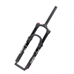 WRJY Spares WRJY 26 / 27.5 / 29 Inch Bicycle MTB Fork, Double Air Chamber System, Straight Tube Double Shoulder Control, Suspension Air Fork, Aluminum Alloy Pneumatic System Red, Black