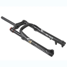WRNM Mountain Bike Fork WRNM Bike Fork Front Fork Fat Tire 26 Inch MTB Suspension Fork 28.6 Straight Tube Fat Tire Air Fork QR Travel 130mm Mountain Bike Fork Manual Lock Bicycle Forks (Color : Black, Size : 26inch)