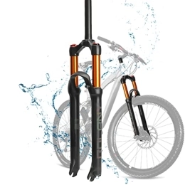WRTN Spares WRTN MTB Bicycle Front Fork, Bike Suspension Fork 26 27.5 29 Inch Ultralight Mountain Bike Forks with Rebound Adjustment(Straight-Manual, 27.5)