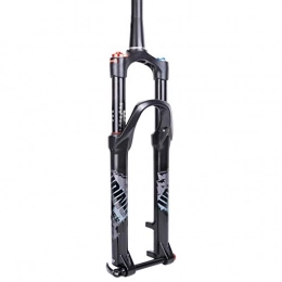 WULE-RYP Mountain Bike Fork WULE-RYP 120mm Travel Air Fork 26 27.5 Inch Forged Thru Axle QR Quick Release Suspension Straight Tapered Tube MTB Bicycle Bike Fork (Color : 27.5 1.125 QR)