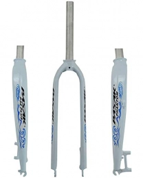WXX Spares WXX 26 / 27.5 / 29 Inch Bicycle Hard Fork 700C Mountain Bike Straight Tube Aluminum Alloy Front Fork Pure Disc Brake for Bicycle Accessories, white and blue, 27.5 inch