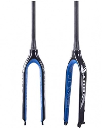 WXX Mountain Bike Fork WXX 26 / 27.5 / 29Er Bicycle Fork Full Carbon Fiber Mountain Bike Hard Fork Conical Tube Downhill Fork Disc Brake for Bicycle Accessories, Blue, 27.5 inch