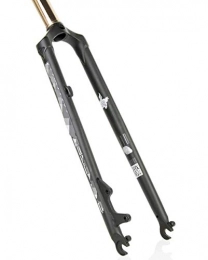 WXX Spares WXX Chrome-Molybdenum Steel Mountain Bike Front Fork 26" 27.5 Inch Bike Hard Fork Double Air Chamber ABS Shoulder Lock Bike Front Fork, Black, 26inches