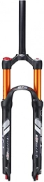 WYJW Spares WYJW Suspension Forks 26 / 27.5 Inch Mountain Bike Air Front Forks, Lightweight Alloy 120mm Travel 1-1 / 8" - Black