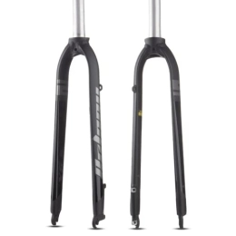 QQY Spares X6 Matte Rigid Fork FIt 26 / 27.5 / 29inch Aluminum Alloy Mountain Bike Fork Straight Tube 28.6mm A-pillar MTB Hard Fork (Grey)