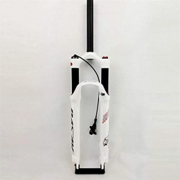 Xiami Spares Xiami MTB Suspension Forks 26 / 27.5 / 29 Inch Remote Lockout Straight Tube Lightweight Springback Knob Aluminum Alloy Damping Air Front Fork Bright White Reflective Pattern
