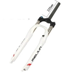 XINXI-YW Mountain Bike Fork XINXI-YW Bike Suspension Forks 26 Inch Mountain Bike MTB Shock Absorber Front Fork Mechanical Lock Suspension Fork Tapered Steerer and Straight Steerer Front Fork (Color : WHITE)