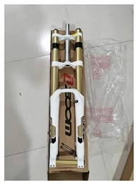 XINXI-YW Spares XINXI-YW Bike Suspension Forks Bike Fork 680DH Downhill MTB Mountain Suspension Fork 26 Damping black white gold golden RA fork Tapered Steerer and Straight Steerer Front Fork (Color : 680DH white)