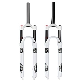 XINXI-YW Spares XINXI-YW Bike Suspension Forks MTB Fork Suspension Plug Air Fork Stroke 100-120mm Magnesium Alloy 1680g Black and White Mountain Bike Front Fork Tapered Steerer and Straight Steerer Front Fork