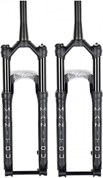 XKCCHW Spares XKCCHW 26 / 27.5 / 29 Inch Air Fork Bicycle Suspension Fork Bicycle Fork Air Suspension Fork, 120Mm Travel Tapered Steering Gear 110X15Mm Axle - Manual Lockout And Remote Lock Remote-29 Inch