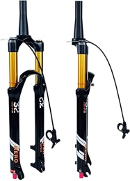 XKCCHW Spares XKCCHW 26 / 27.5 / 29 Inch Mtb Bicycle Magnesium Alloy Suspension Fork, Tapered Steerer And Straight Steerer Front Fork, Air Suspension Front Fork 120Mm Travel, 9Mm Axle Manual .A-29 Inch