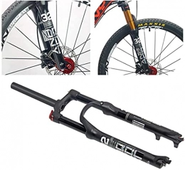 XKCCHW Mountain Bike Fork XKCCHW Bicycle Spring Fork Mtb 26 / 27.5 / 29 Inch Shoulder Control Straight Tube Disc Brake The Ergonomic Design Provides A Good Basis For Long-Distance Cycling Black Red