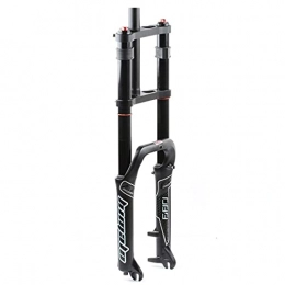 XMcKJ Spares XMcKJ Bike Suspension Fork 20 Inch 150mm Travel Discbrake Bicycle Fork Magnesium Alloy 4.0 Fat Tires QR 1-1 / 8" Mountain Bikes Fork Adjustable Damping (Color : Oil, Size : 20inch)